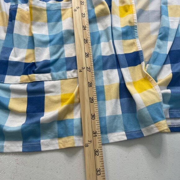 Cuddl Duds Cool & Airy‎ Ultra Patch Pocket Wrap Sweater Women's 1X Plaid - Picture 9 of 10